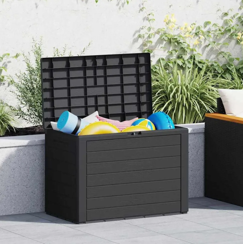 vidaXL Tuinbox 78x44x55 cm antraciet