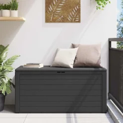 vidaXL Tuinbox 116x44x55 cm antraciet