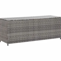 vidaXL Tuinbox 150x50x60 cm poly rattan grijs