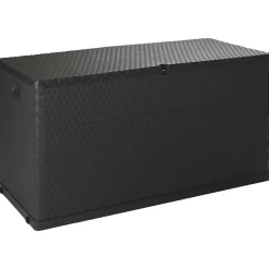 vidaXL Tuinbox 120x56x63 cm polypropeen rattan antracietkleurig