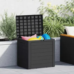 vidaXL Tuinbox 58,5x46x55 cm polypropeen antracietkleurig