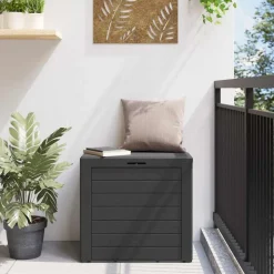vidaXL Tuinbox 58,5x46x55 cm polypropeen antracietkleurig