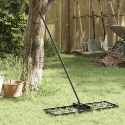 vidaXL Tuinhark Zwart 75 x 25 x 200 cm Gepoedercoat staal