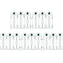 vidaXL Tuinhek 5 pcs Groen Staal