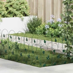vidaXL Tuinhek 5 pcs Groen Staal