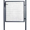 vidaXL Tuinhek van gaas gegalvaniseerd staal 100x100 cm grijs