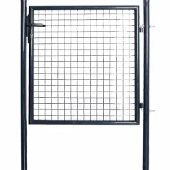 vidaXL Tuinhek van gaas gegalvaniseerd staal 100x100 cm grijs