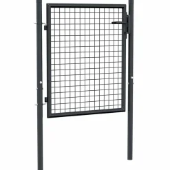 vidaXL Tuinhek van gaas gegalvaniseerd staal 100x75 cm grijs