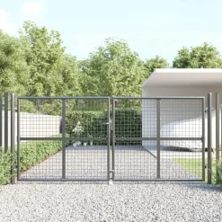 vidaXL Tuinhek van gaas 300x125 cm gegalvaniseerd staal antraciet