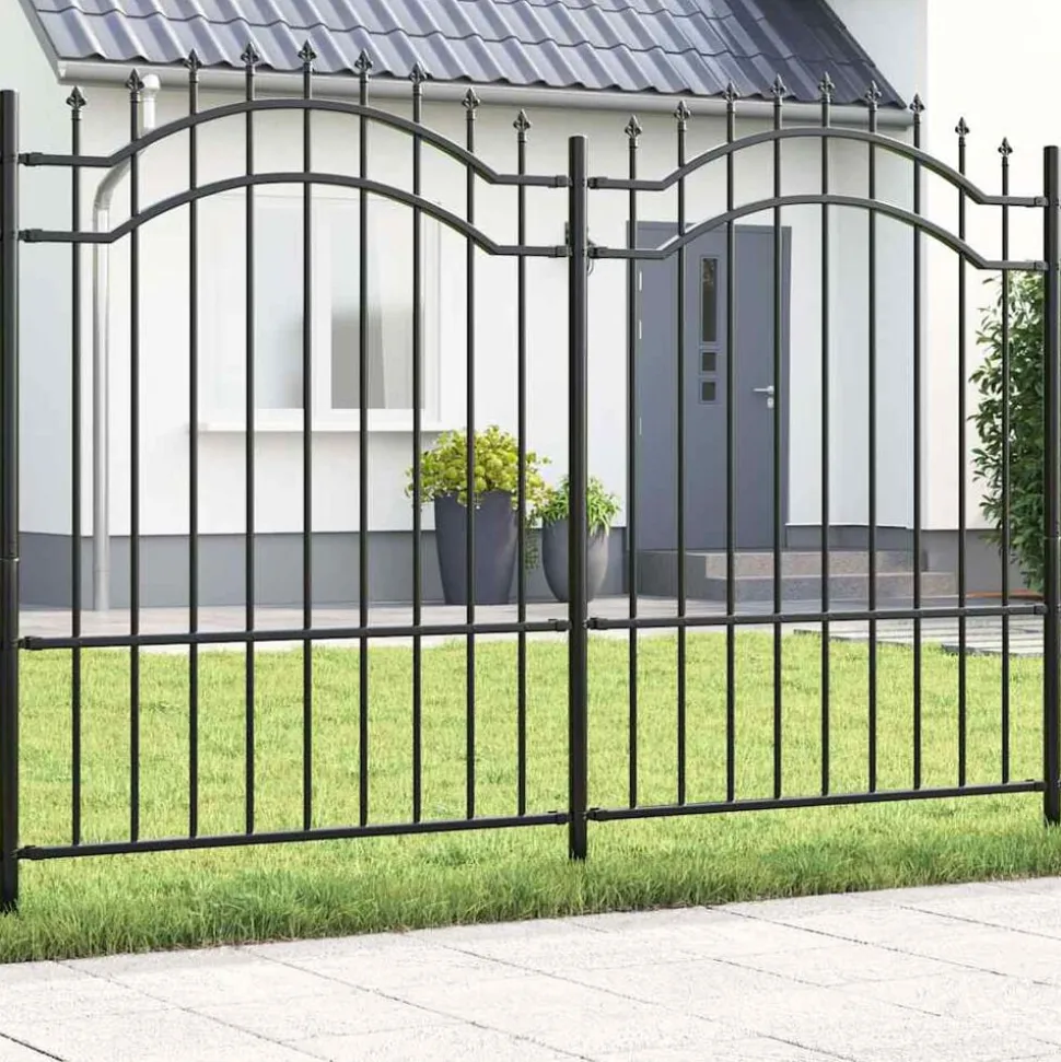 vidaXL Tuinhek Woerden Grijs 240 x 190 cm Poedergecoat staal