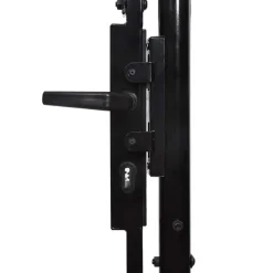 vidaXL Tuinhekgate met gebogen top 400 x 175 cm Staal