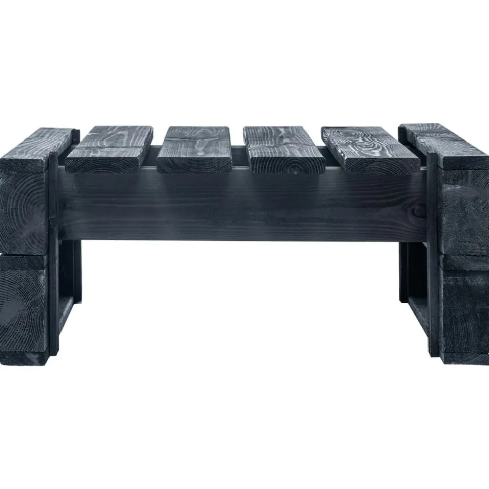vidaXL Tuinhocker pallet hout zwart