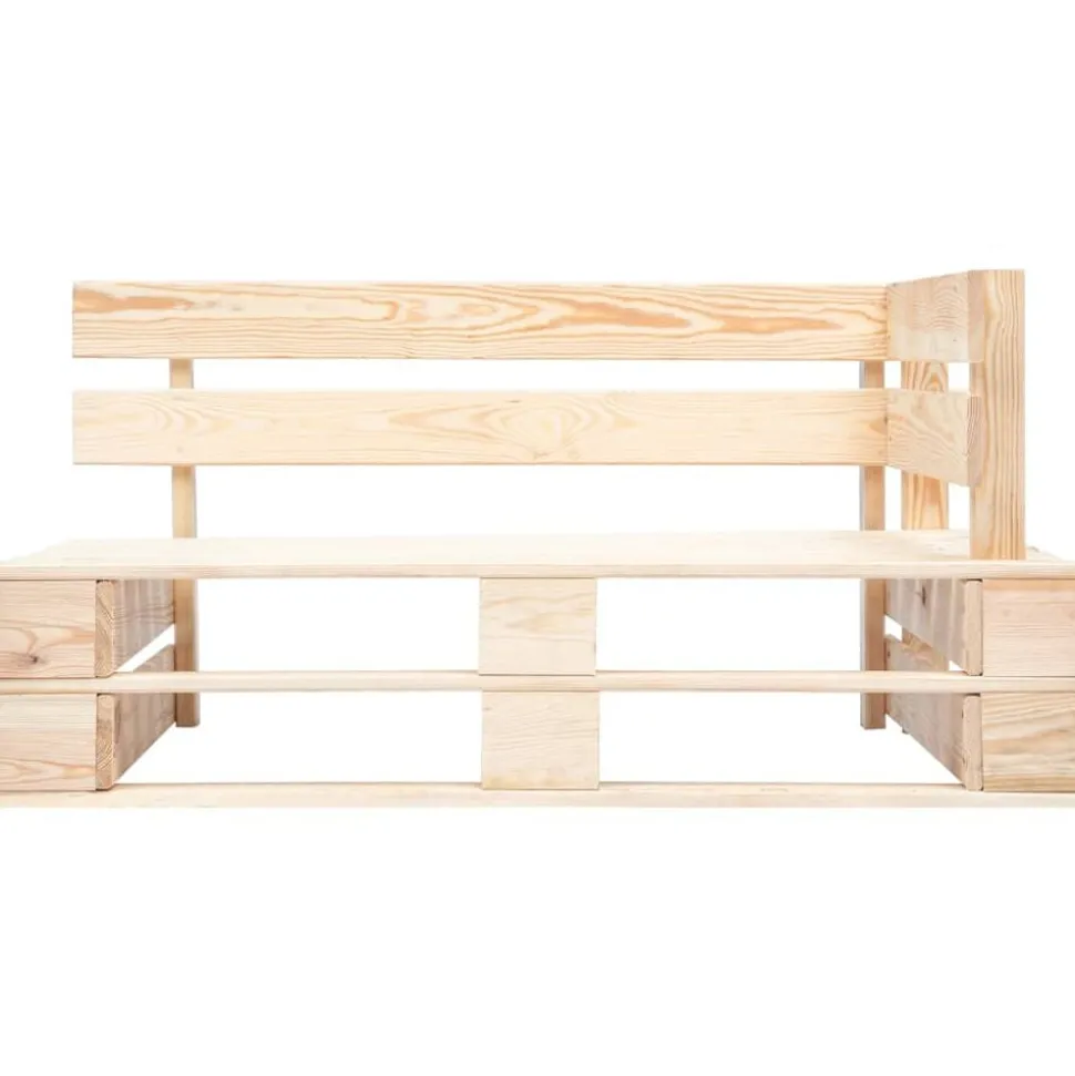 vidaXL Tuinhoekbank pallet geïmpregneerd grenenhout