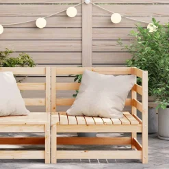 vidaXL Tuinhoekbank 70x70x67 cm massief grenenhout