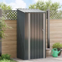 vidaXL Tuinhuisjes Antraciet 103 x 74 x 200 cm Metaal