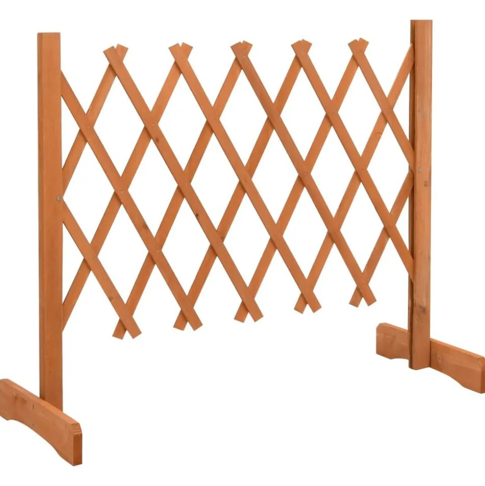 vidaXL Tuinlatwerk 120x60 cm massief vurenhout oranje