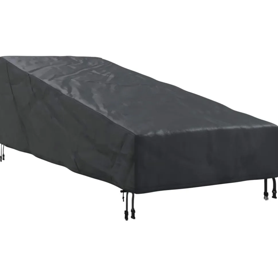 vidaXL Tuinmeubelhoes Zwart 195 x 76 x 82 cm 600D Oxford Stof