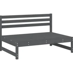 vidaXL Tuinmiddenbanken 2 st 120x80 cm massief grenenhout grijs