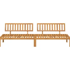 vidaXL Tuinmiddenbanken 2 st pallet massief acaciahout