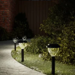 vidaXL Tuinpadverlichting 4 st solar met grondpennen RGB en warmwit