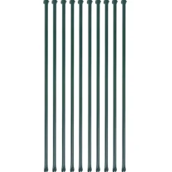 vidaXL Tuinpalen 1 m metaal groen 10 st