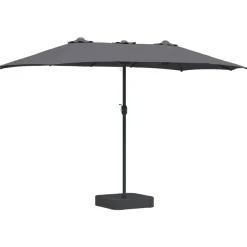 vidaXL Tuinparasol Antraciet 385 x 209 x 244 cm Polyester