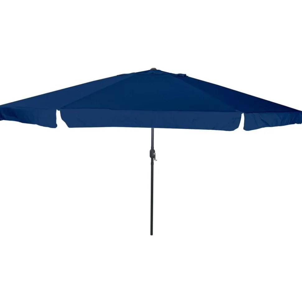 vidaXL Tuinparasol Azurblauw 394 x 394 x 248 cm Polyester en staal