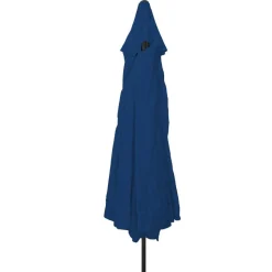 vidaXL Tuinparasol Azurblauw 394 x 394 x 248 cm Polyester en staal