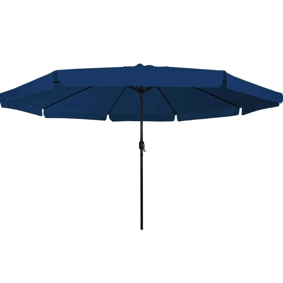 vidaXL Tuinparasol Azurblauw 394 x 394 x 248 cm Polyester en staal