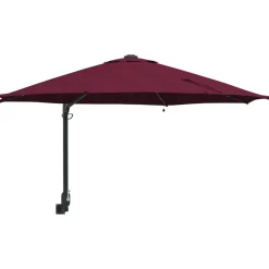 vidaXL Tuinparasol Bordeaux Rood 248 x 248 x 148 cm Polyester en staal