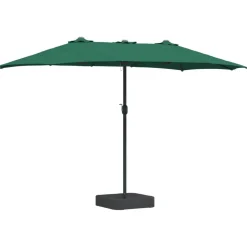 vidaXL Tuinparasol Groen 385 x 209 x 244 cm Polyester