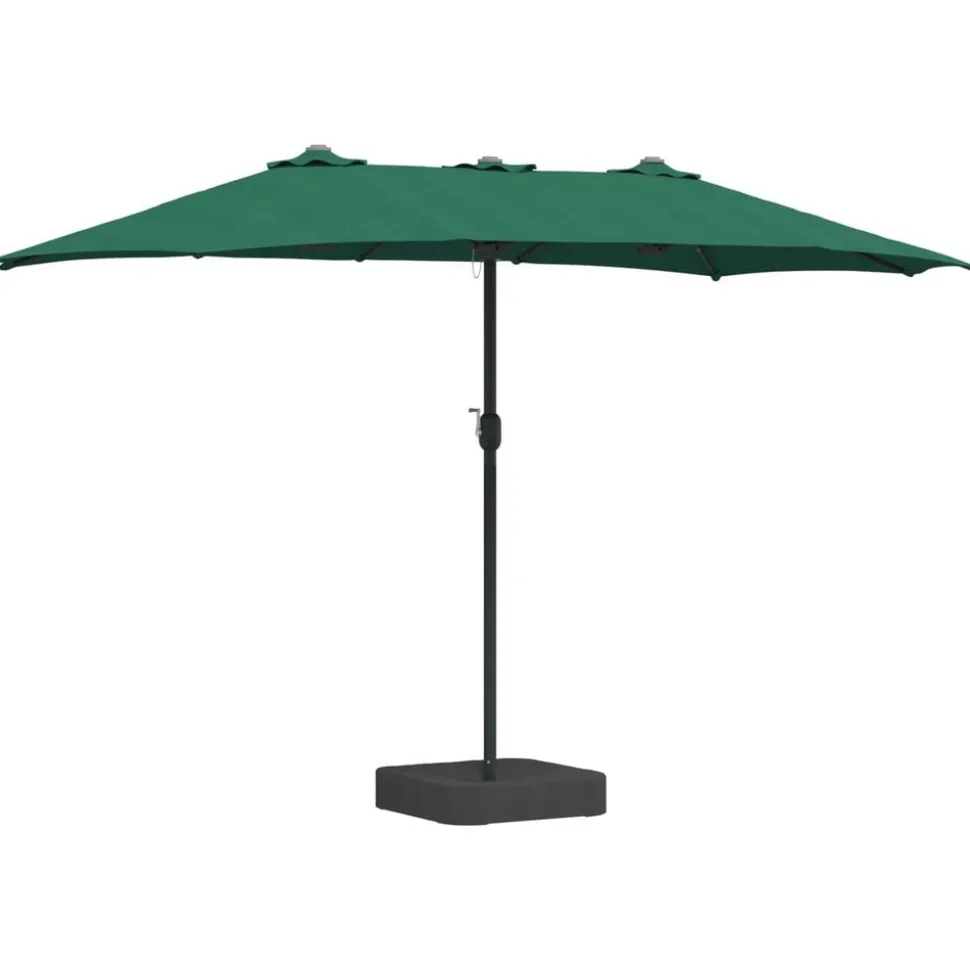 vidaXL Tuinparasol Groen 385 x 209 x 244 cm Polyester