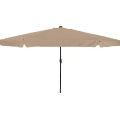 vidaXL Tuinparasol Taupe 395 x 395 x 245 cm Polyester