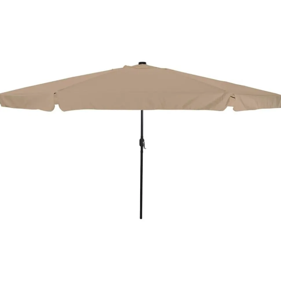 vidaXL Tuinparasol Taupe 395 x 395 x 245 cm Polyester