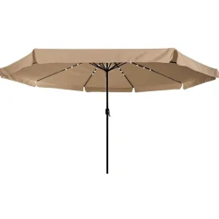 vidaXL Tuinparasol Taupe 395 x 395 x 245 cm Polyester