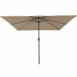 vidaXL Tuinparasol Taupe 295 x 295 x 245 cm Polyester en staal