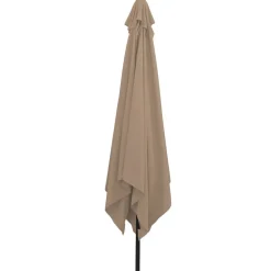 vidaXL Tuinparasol Taupe 295 x 295 x 245 cm Polyester en staal