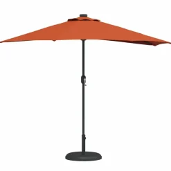 vidaXL Tuinparasol Terracotta 294 x 150 x 224 cm Polyester en staal