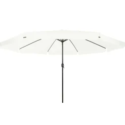 vidaXL Tuinparasol Zand 394 x 394 x 248 cm Polyester en staal