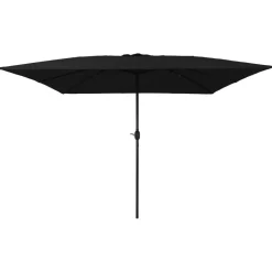 vidaXL Tuinparasol Zwart 295 x 295 x 245 cm Polyester en staal