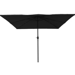 vidaXL Tuinparasol Zwart 295 x 295 x 245 cm Polyester en staal