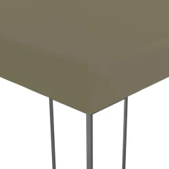vidaXL Tuinpaviljoen 180 g/m² 3x3 m taupe