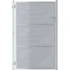 vidaXL Tuinpoort met slot Zilver 85 x 144 cm Roestvrij staal