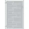 vidaXL Tuinpoort met slot Zilver 85 x 120 cm Roestvrij staal