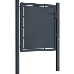 vidaXL Tuinpoort staal 100x75 cm antraciet