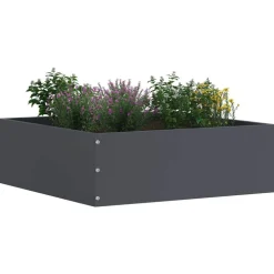 vidaXL Tuinrand Antraciet 40 x 40 x 13 cm Staal