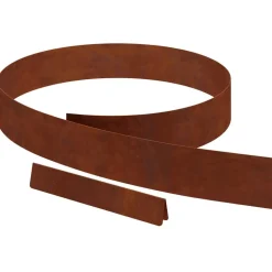 vidaXL Tuinrand Roestig 450 x 0,05 x 10 cm Cortenstaal