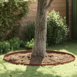vidaXL Tuinrand Roestig 450 x 0,05 x 10 cm Cortenstaal