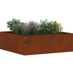 vidaXL Tuinrand Roestig 40 x 40 x 13 cm Cortenstaal