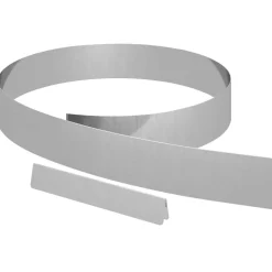 vidaXL Tuinrand Zilver 450 x 0.05 x 15 cm Gegalvaniseerd staal